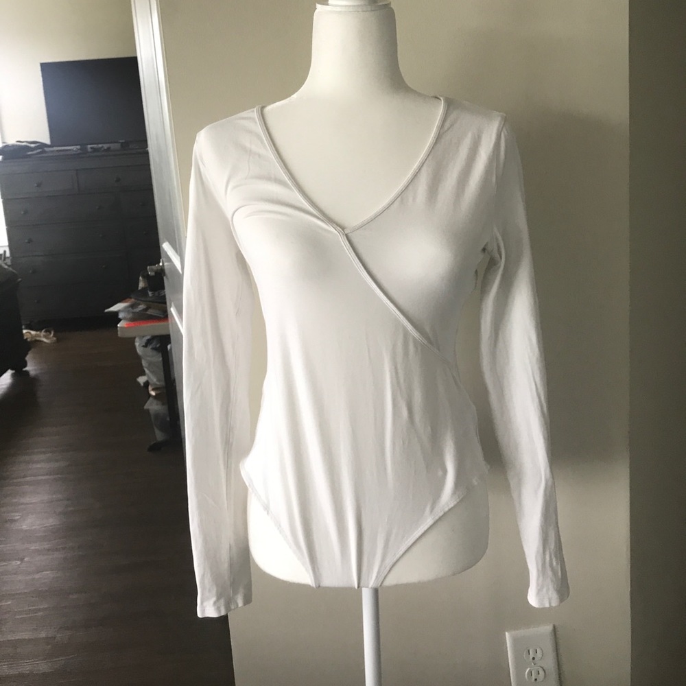 White long sleeve body suit